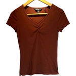 Toad & Co. Rose Short Sleeve T Shirt Color Cinnamon Brown Size XS Photo 0
