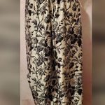 Anthropologie  Floral Black and White Women's Pants Photo 0