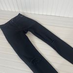 Replay Women’s Joi Black Distressed Ripped Knee Skinny Jeans Size 24 Mid Rise Photo 8