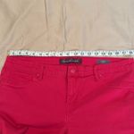Gloria Vanderbilt  Sadie size 14P slim dark pink cropped jeans cuffed or not EUC Photo 4