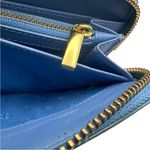 Tory Burch Blue Patent Leather Zip Around Wallet Photo 7