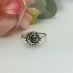 Sun and Moon Ring | Size 7 Silver Photo 0