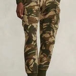 Ralph Lauren Polo Women’s Medium Camo Fleece Cargo Sweatpant Jogger Pull On Pant Photo 0