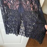 Alexis Dress Narasse Lace Sheath Ruffle Racerback Midi Wedding Black S NWT Photo 4