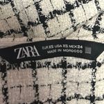 ZARA White Black Plaid Check Tweed Sleeveless Camisole Mini A-Line Tank Dress XS Photo 4