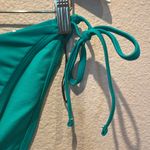 Shade & Shore New  Women’s Green String Tie Bikini Bottoms Size Medium NWOT Photo 2
