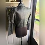 Vintage Cassidy silk pinstripe cropped button bolero jacket, size
6 Black Photo 5