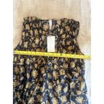 Mango  womens tank top Size 2 yellow floral sleeveless Photo 11