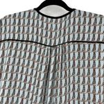 CKS Women's Giraffe Print Cap Sleeve Elastic Waist Mini Dress Blue Black Small Photo 7