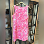 Lilly Pulitzer  Ryder Shift Dress Pink Pout barbie paisley embroidered sleeveless Photo 3