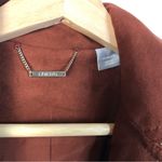 Chico's  Elongated Brown Moto Faux Leather Jacket 0/S Photo 4