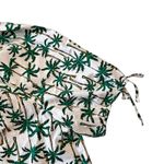 J.Crew Palm Trees Tropical Printed Cotton Button Down Puff Sleeve Top Size Medium Photo 2