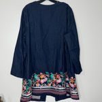 Jessica London Women's Plus Size Embroidered Denim Topper Size 22W Photo 3