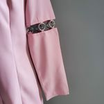 Saint Genies Pink Chain Accent Blazer Jacket Dress Size 6 Photo 6