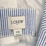 NWT J. Crew Factory cotton blazer notched lined blue white stripe blazer size 10 Photo 9