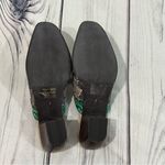 Elite by Corky's Shoes Womens 7 Scroll Leather Heeled Mules Green Brown Tan Photo 3