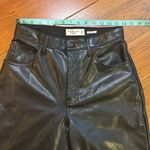 Abercrombie & Fitch Vegan Leather The 90’s Straight Pants size 28 Photo 10