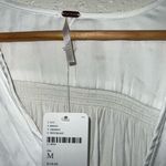 Free People  White Asymmetrical Wrap Blouse‎ Photo 2