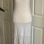 ZARA  knit midi cream Dress m-L Photo 0