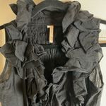 Elegant Black Ruffled Women's Top xS Photo 2