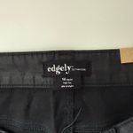 Maurice's Edgely Slim Straight Pants Black Coated High Rise NWT Photo 11