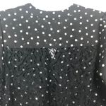 Candie's Womens Top Medium Polka Dot Tie Front Flowy Relaxed Casual Party Event Photo 6