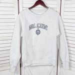 Pro Edge Campus Naval Academy Reverse Weave Sweatshirt‎ Light Grey Medium Gray Photo 6