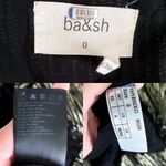 Ba&sh Dress Nixon Metallic Crossover-Neck Tie Maxi Party Black Gold XS GUC Photo 7