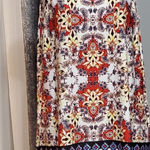 AGB Amy Byer Women’s Patterned Tunic Top Red Size L Photo 0