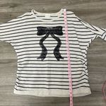 Ilwee Stripped Bow Print Sweatshirt M Size M Photo 19
