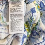 J.Crew  Printed elastic-back linen-blend pleated short lemon beach novelty print Photo 3