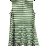 Hutch Womens Sundress Sleeveless Striped Crew Neck Back Zip Green 2X Photo 1