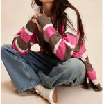 Free People #271 NWT League Of Her Own Cardigan in Aurora Pinecone Combo Photo 3