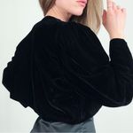 Vintage Velvet Bolero Jacket in Black | Size L Size L Photo 2