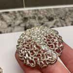 Vintage Gold Tone Large Brooch Pin & Clip Earrings Set Photo 2