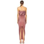 L'iDee Paris Tube Elegant Formal Avant Garde Ruffle Plisse Dress NWOT $399 Small Brown Photo 6
