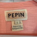 Anthropologie  Pepin coral ruffle eyelet cotton top Small Photo 3