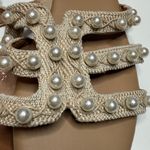 Torrid Pearl Crochet Sandal (WW) Slide-on Flat NWOT S-457 Sz 12WW Photo 5