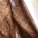 Altar'd State Altar’d State Winnie Plaid Faux Leather Minnie Skirt Brown Large Photo 3