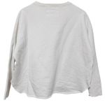 Frank & Eileen  Tee Lab White Sweatshirt Cotton Crew Neck Raw Hem Size XS Photo 1