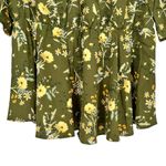 BloomChic Floral Print Ruffles Surplice Neck Blouse size 14/16 in Moss NWT Green Photo 5