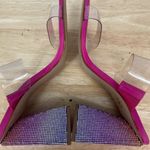 Schutz  Hot Pink Embellished Block Heel SlideAriellen Embellished Sandal sparkle Photo 5