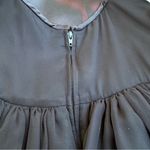 Jessica McClintock Vintage Black Formal Embroidered Halter Evening Gown Size 6 Photo 9