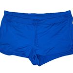 Athleta Women’s L Kata Swim Shorts Drawstring Lined Blue Boy shorts Swimwear Photo 0