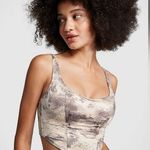 NWT PINK Bralettes & Bra Tops Satin Lightly Lined Corset Top Size M Size M Photo 0