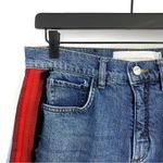 Victoria Beckham  Neat Boy Jean Blue Denim Tuxedo Stripe Fringe 27 Photo 2