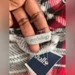 Mythology Plaid Robe One Size Fits All NWT Red Photo 4