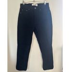 Reformation  Julia Cropped High Rise Cigarette Jeans in Black Photo 2
