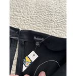 Madewell Erika Cupro Shift Mini Dress Long Bell Sleeve Black Patterned Size XXS Photo 8