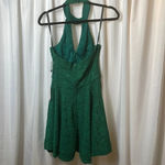 B Darlin B. Darlin Lace Green Halter Mini Dress Juniors Size 9 Homecoming Prom Formal Photo 4